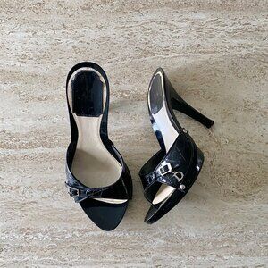 Vintage Dior Cannage D Charm Mule Clog Heels